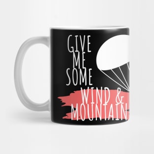 Paragliding wind & mountains Mug